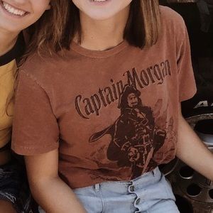 Captain Morgan Lucky Brand Tee Shirt size small